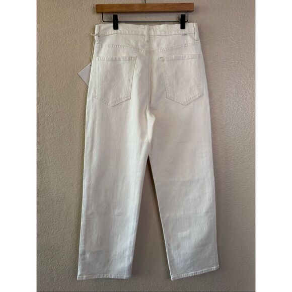 NWT Mother Superior Bee's Knees Rambler Zip Ankle Jeans Womens 31 Act Natural - Picture 8 of 16
